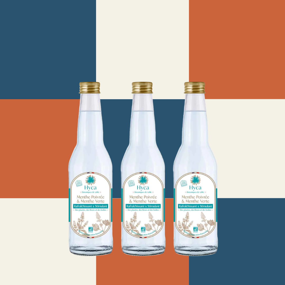 Hyca - l'eau botanique Menthe Poivrée & Menthe Verte (3 X 33cl)