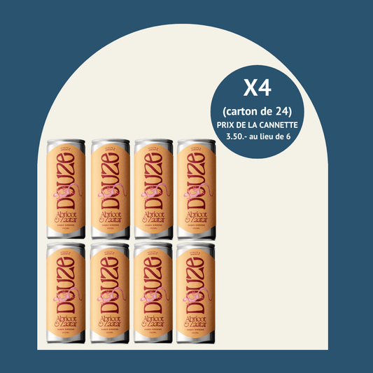 Douze - Abricot & Zaatar (carton de 24 cannettes - 25cl)