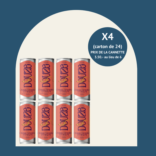 Douze - Orange Sanguine & Piment (carton de 24 cannettes - 25cl)