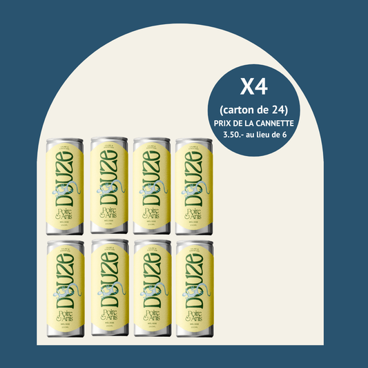 Douze - Poire & Anis carton de 24 cannettes - 25cl)