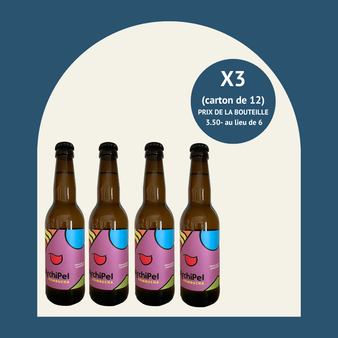 Archipel - Feuilles de cassissier (carton de 12 bouteilles - 33cl)