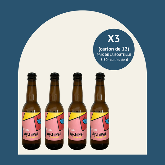 Archipel - Feuilles de framboisier (carton de 12 bouteilles - 33cl)
