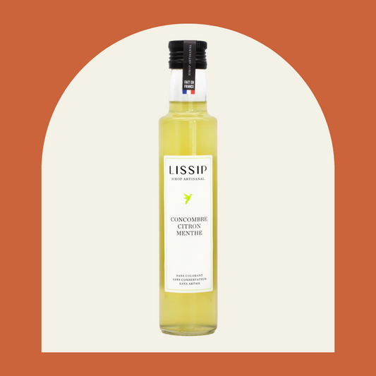 Lissip - le sirop contemporain artisanal au Concombre | Citron | Menthe