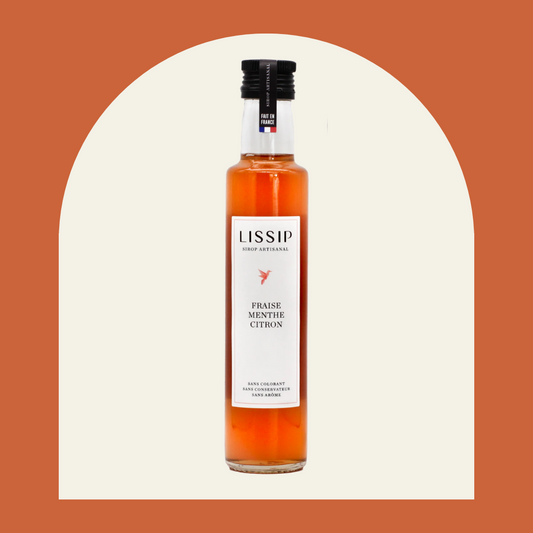 Lissip - le sirop contemporain artisanal à la Fraise | Menthe | Citron