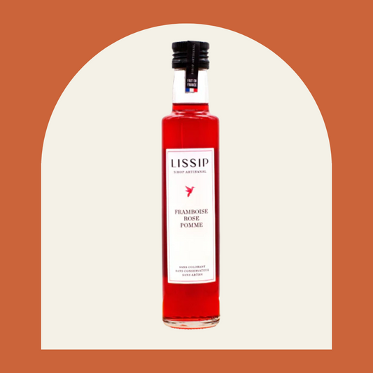 Lissip - le sirop contemporain artisanal Framboise | Rose | Pomme