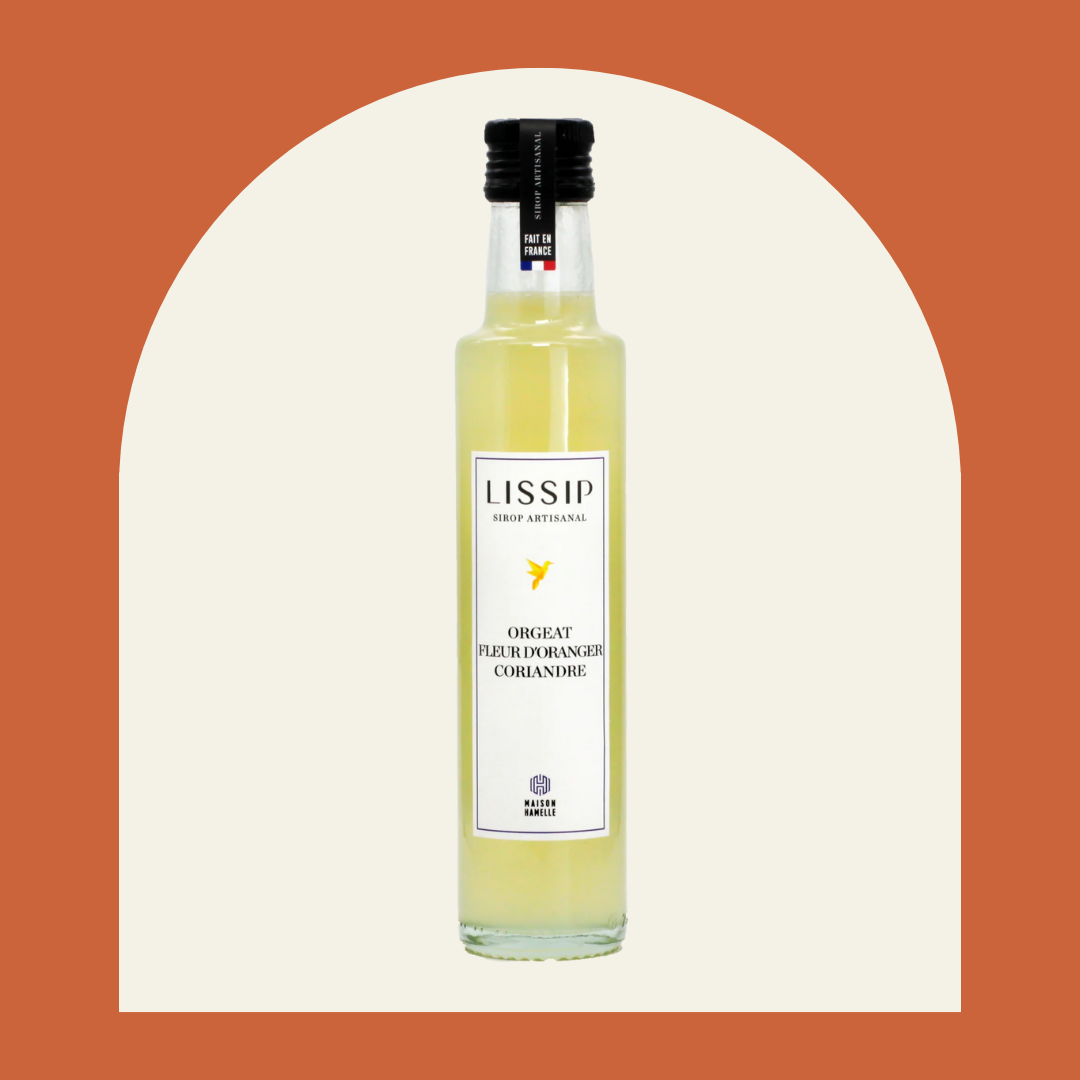 Lissip - le sirop contemporain artisanal à l'Orgeat | Fleur d'oranger | Coriandre